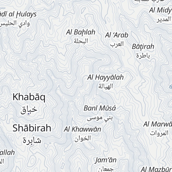 Map of Jabal Kuhlan