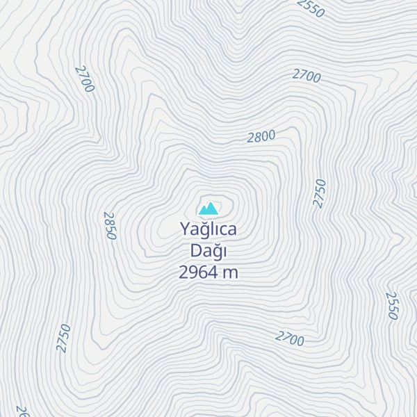 Map of Yağlıca Dağı