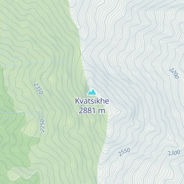 Map of Kvatsikhe