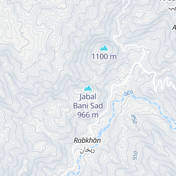 Map of Jabal Bani Sad