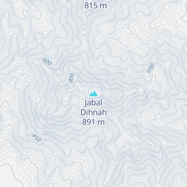 Map of Jabal Dihnah