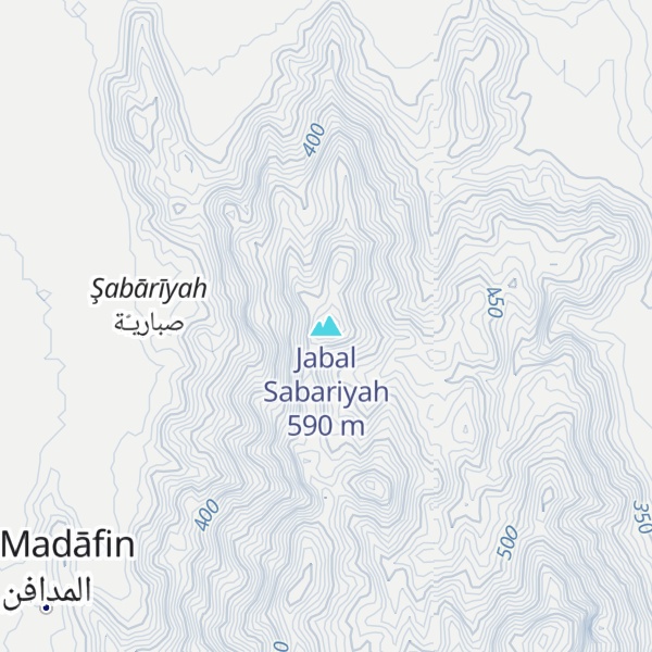Map of Jabal Sabariyah
