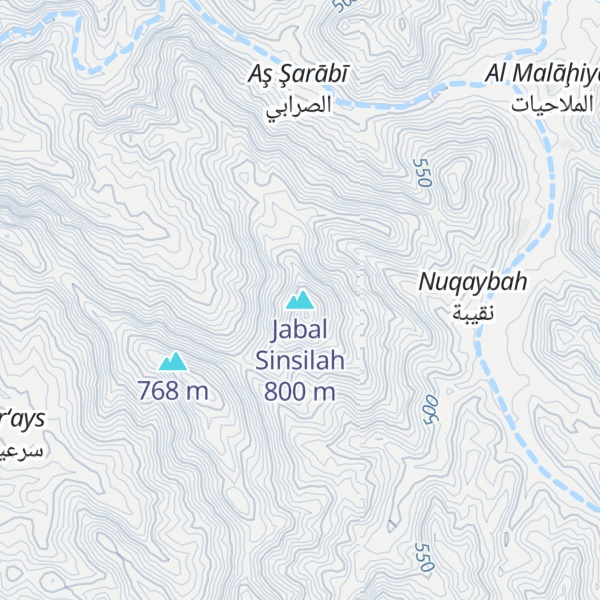 Map of Jabal Sinsilah