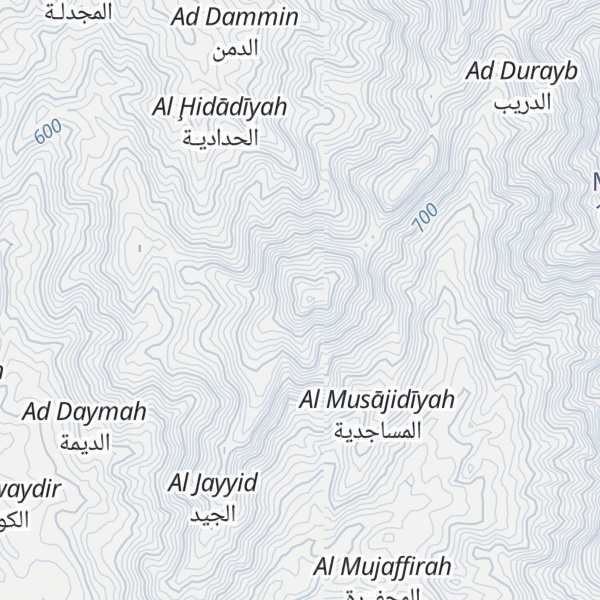 Map of Jabal al Qibabah