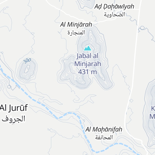 Map of Kabbat al Hamra'