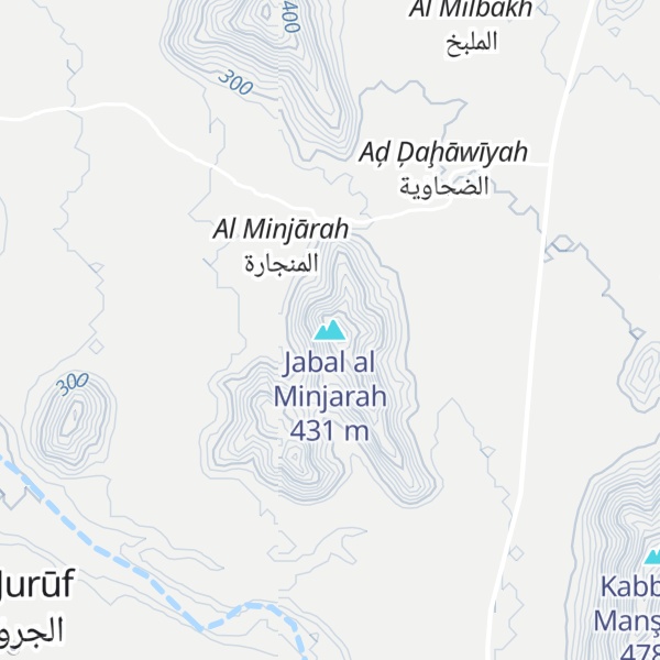 Map of Jabal al Minjarah
