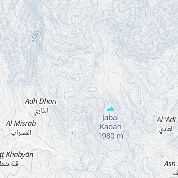 Map of Jabal adh Dhari