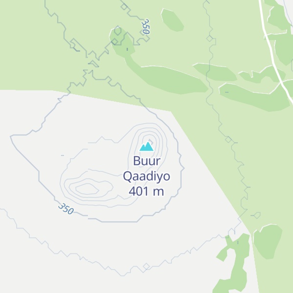Map of Buur Qaadiyo