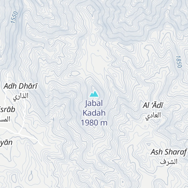 Map of Jabal Kadah