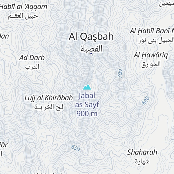 Map of Jabal as Sayf