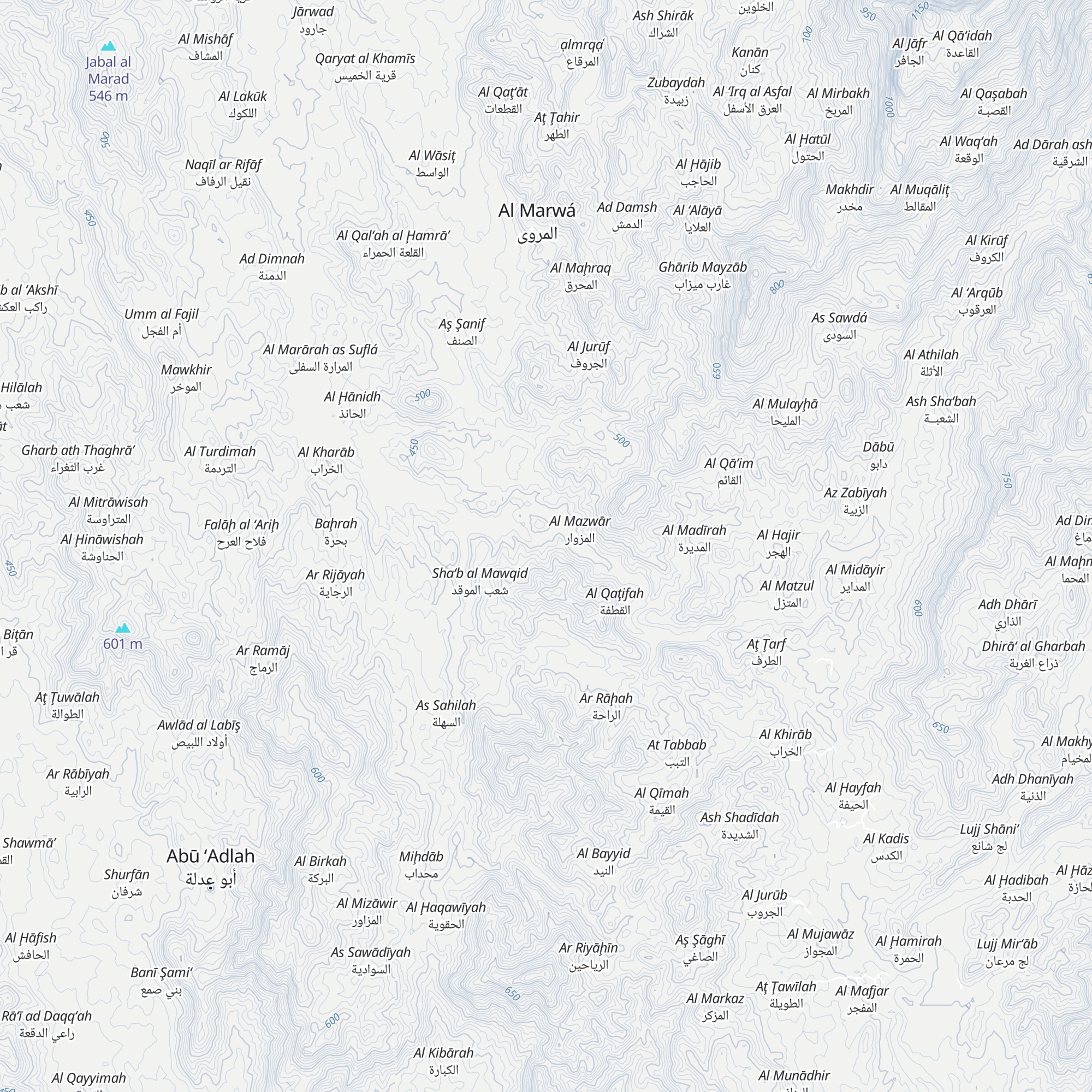 Al Waqr al Yamani map