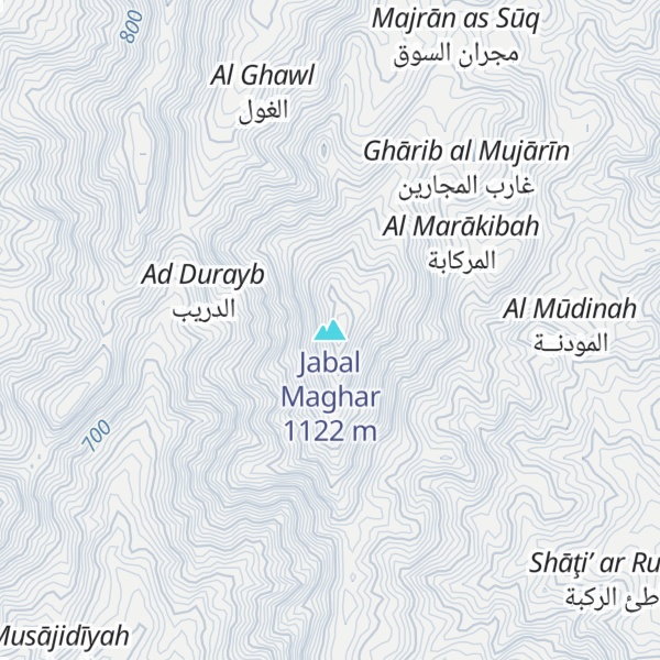 Map of Jabal Maghar