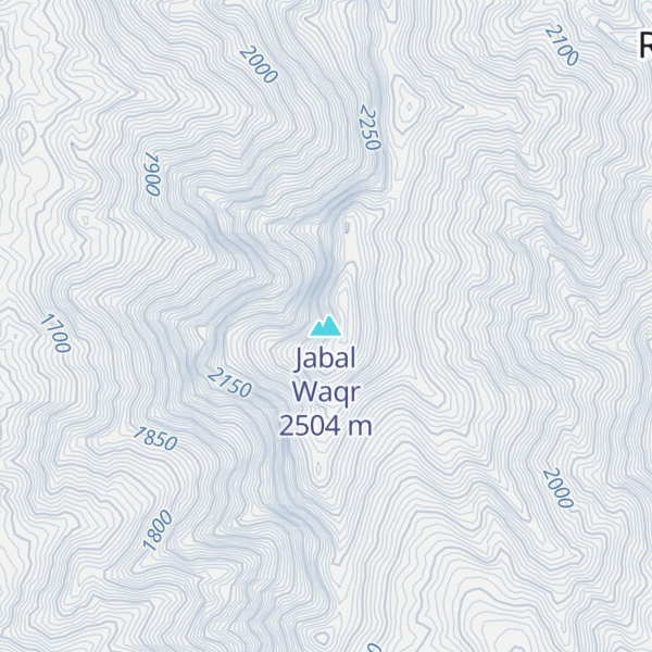 Map of Jabal Waqr