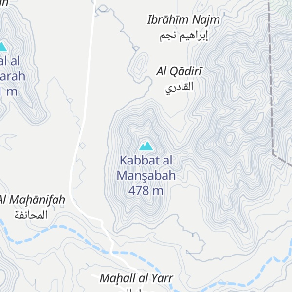 Map of Kabbat al Manşabah