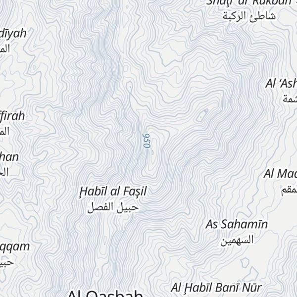 Map of Jabal al Fasil