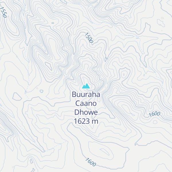 Map of Buuraha Caano Dhowe