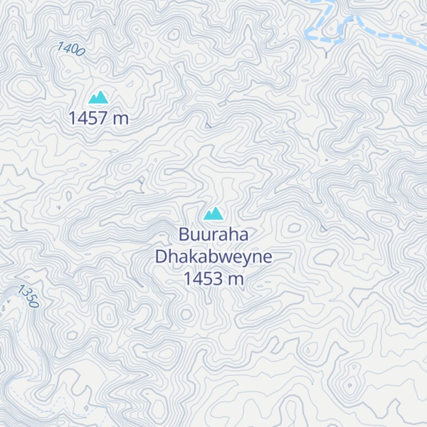 Map of Buuraha Dhakabweyne