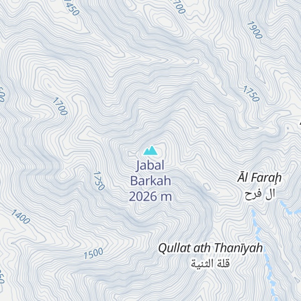 Map of Jabal Barkah