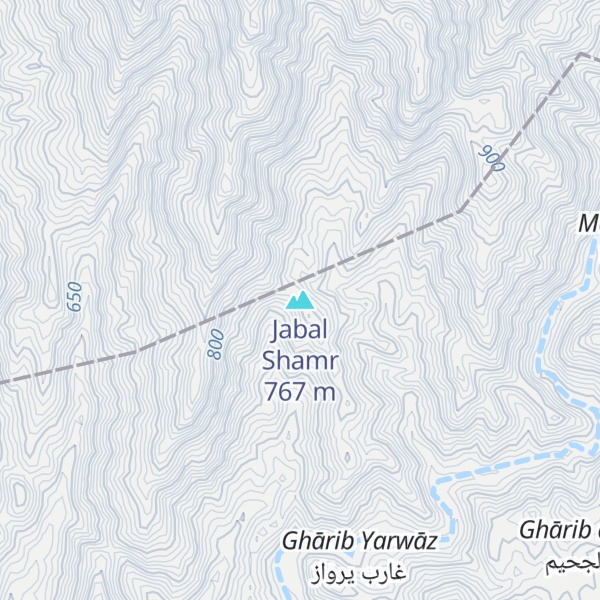 Map of Jabal Shamr