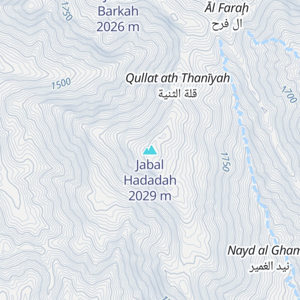 Map of Jabal Hadadah