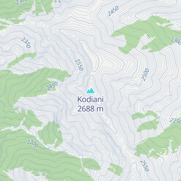 Map of Kodiani