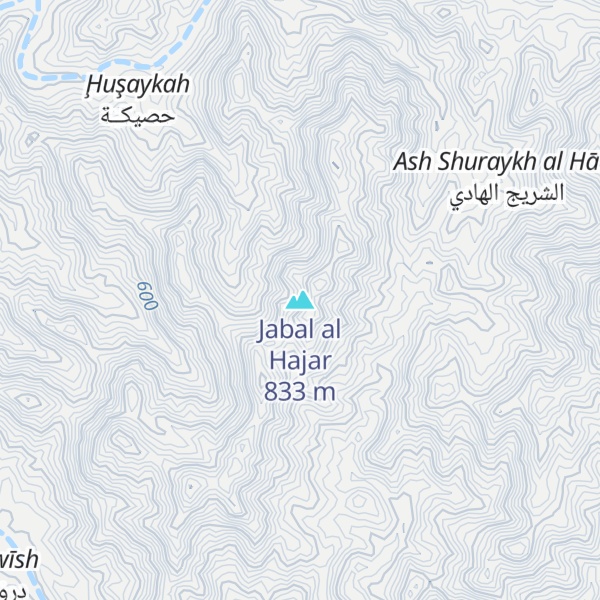 Map of Jabal al Hajar