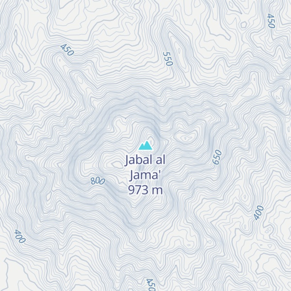 Map of Jabal al Jama'
