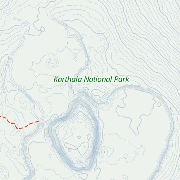 Map of Mount Karthala