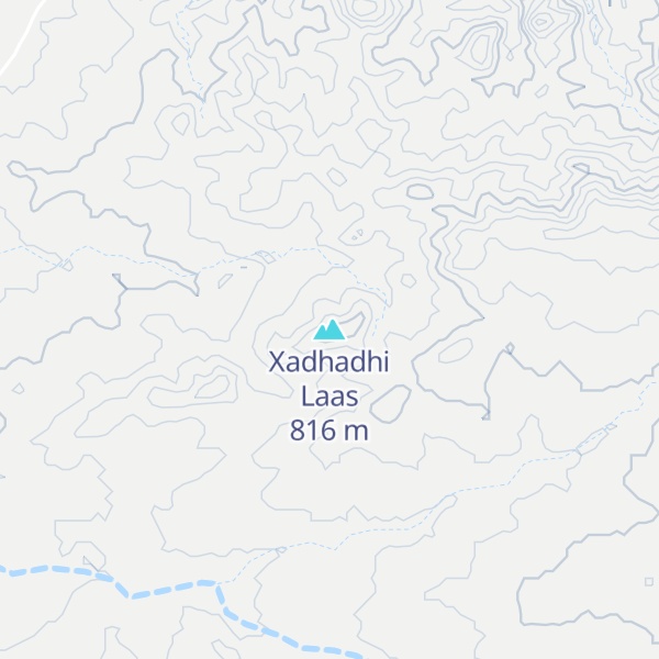 Map of Xadhadhi Laas