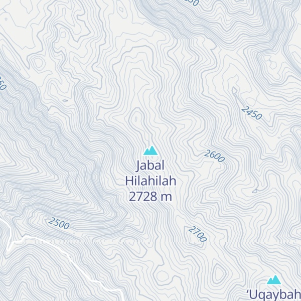 Map of Jabal Hilahilah
