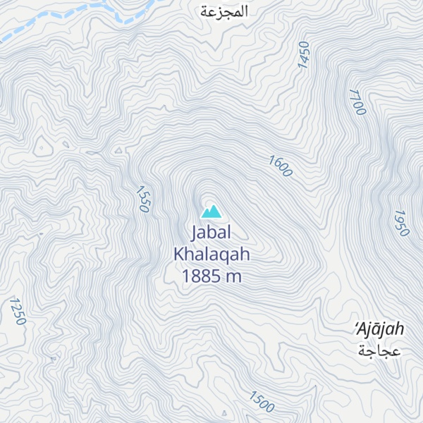 Map of Jabal Khalaqah