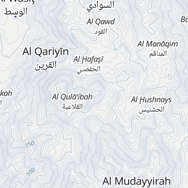 Map of Jabal Shaharah
