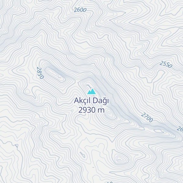 Map of Akçıl Dağı