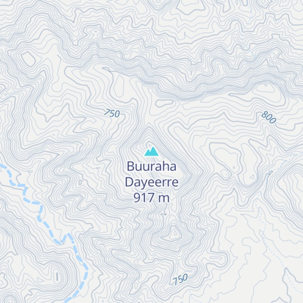 Map of Buuraha Dayeerre