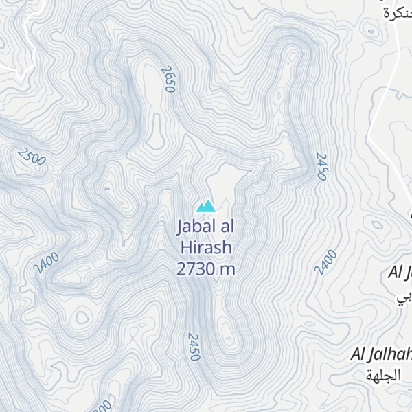 Map of Jabal al Hirash