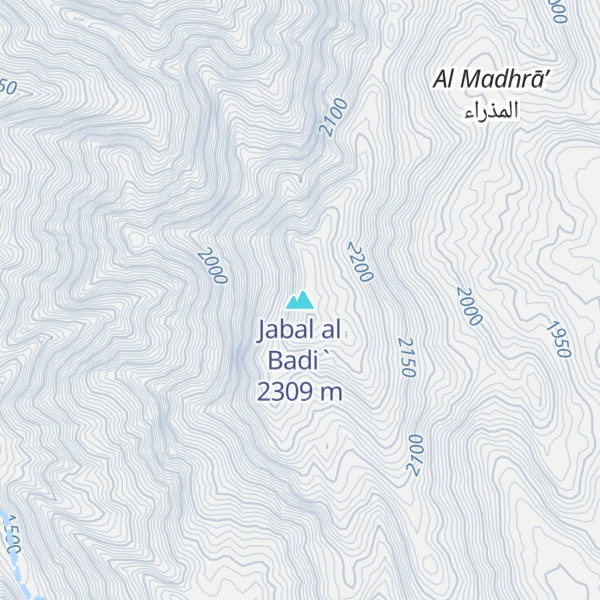 Map of Jabal al Badi`