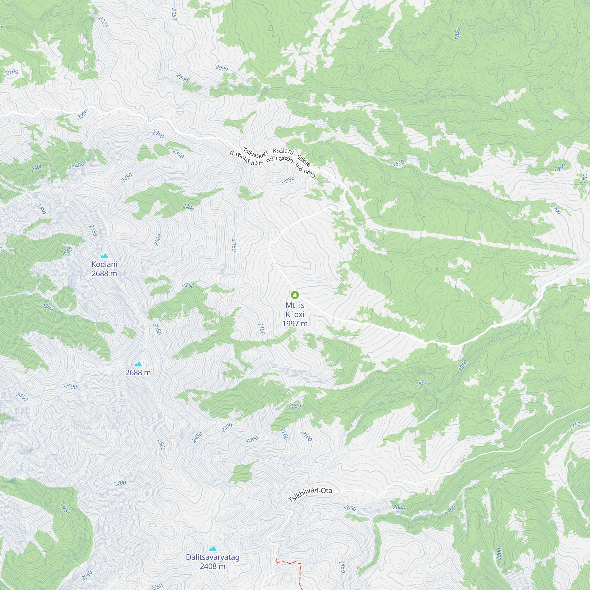 Mt`is K`oxi map