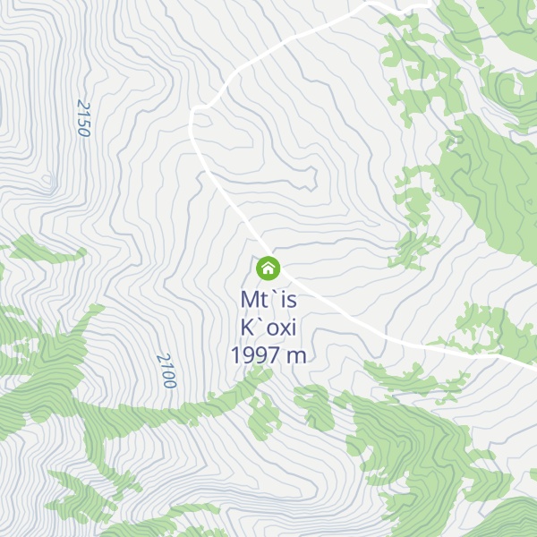 Map of Mt`is K`oxi