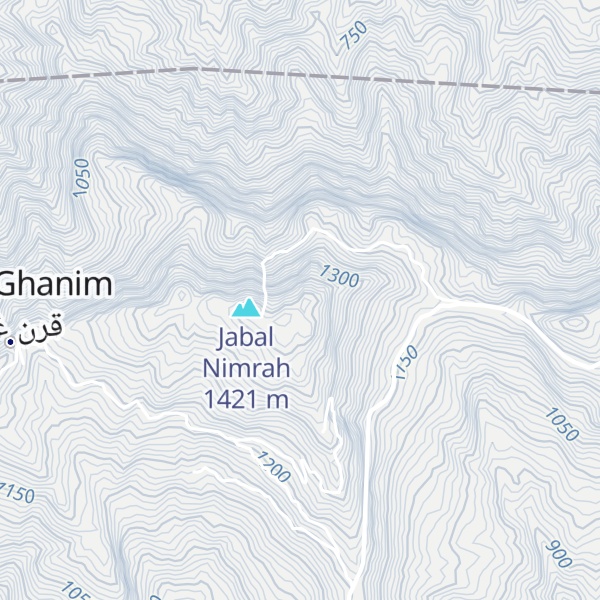 Map of Jibal Nimrah