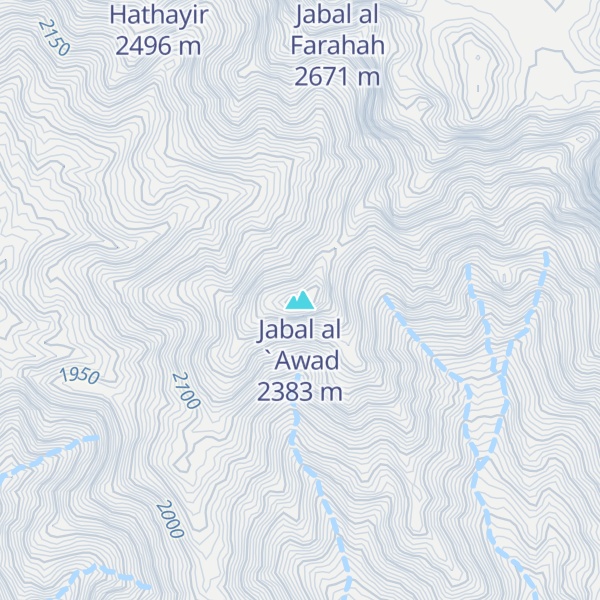 Map of Jabal al `Awad