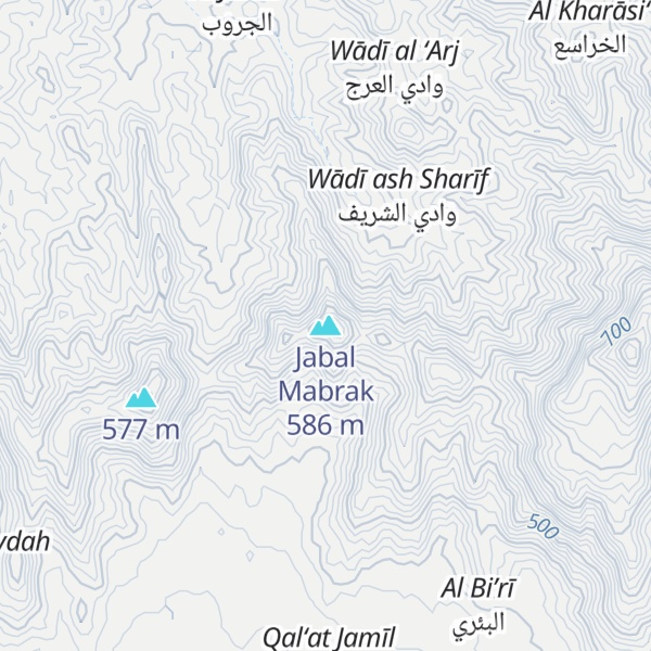 Map of Jabal Mabrak