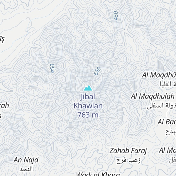 Map of Jibal Khawlan