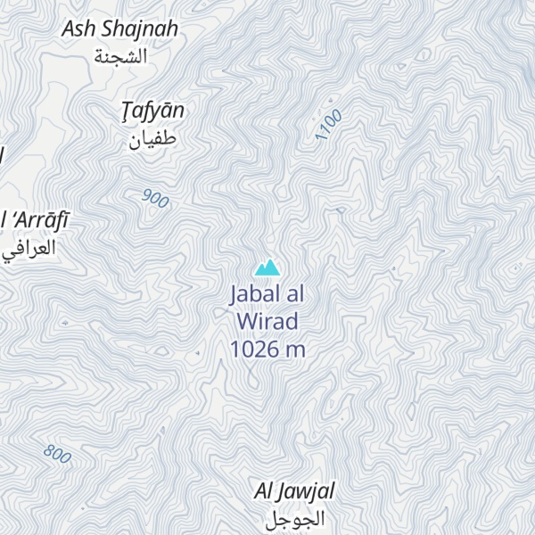 Map of Jabal al Wirad