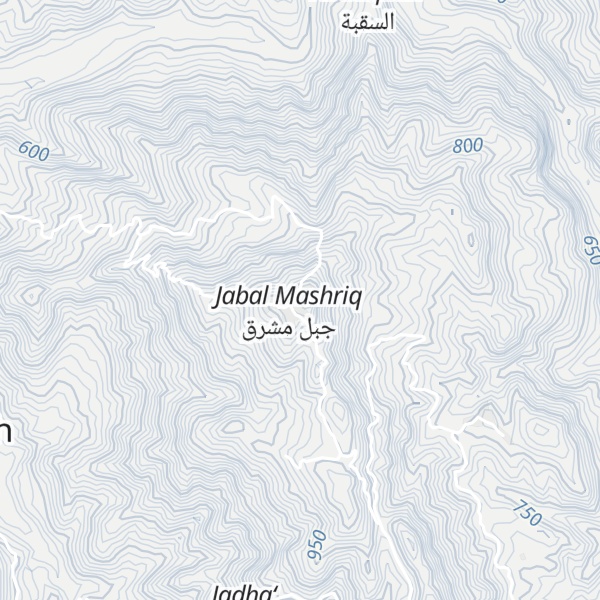 Map of Jabal Mashriq