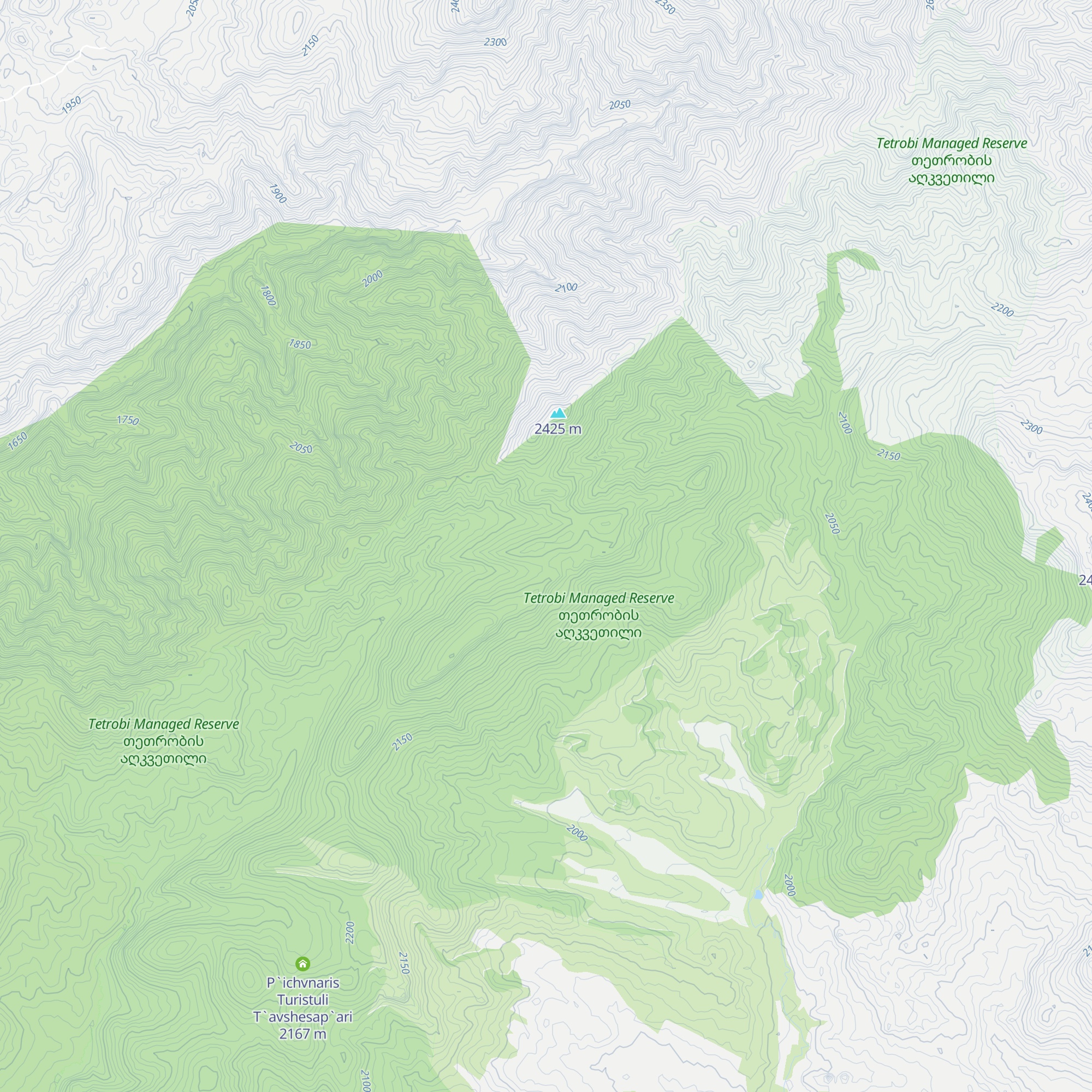 T`et`robis Turistuli T`avshesap`ari map
