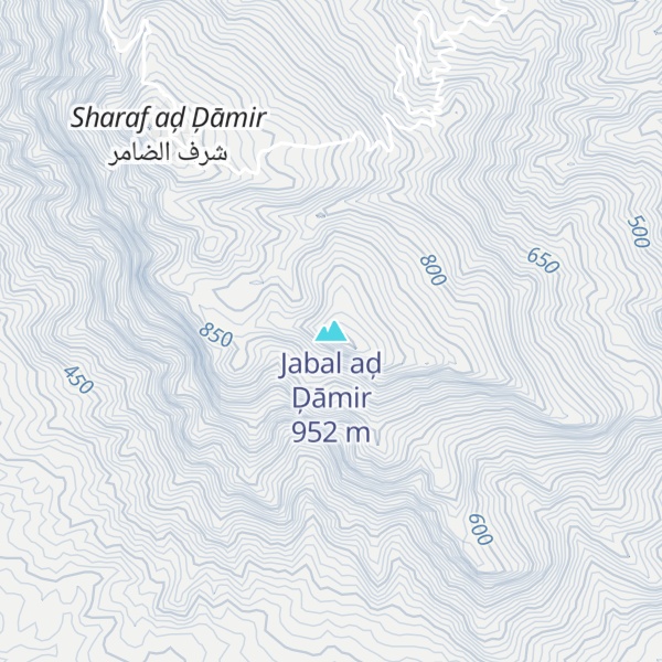 Map of Jabal aḑ Ḑāmir