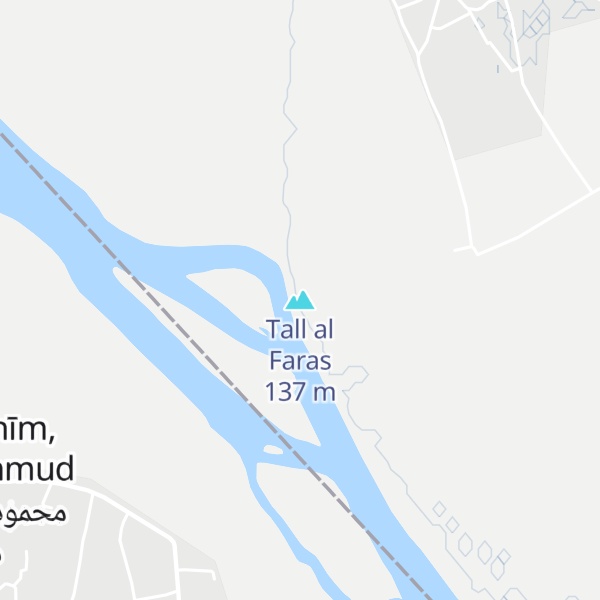 Map of Tall al Faras