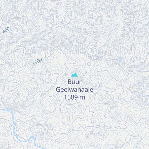 Map of Buur Geelwanaaje