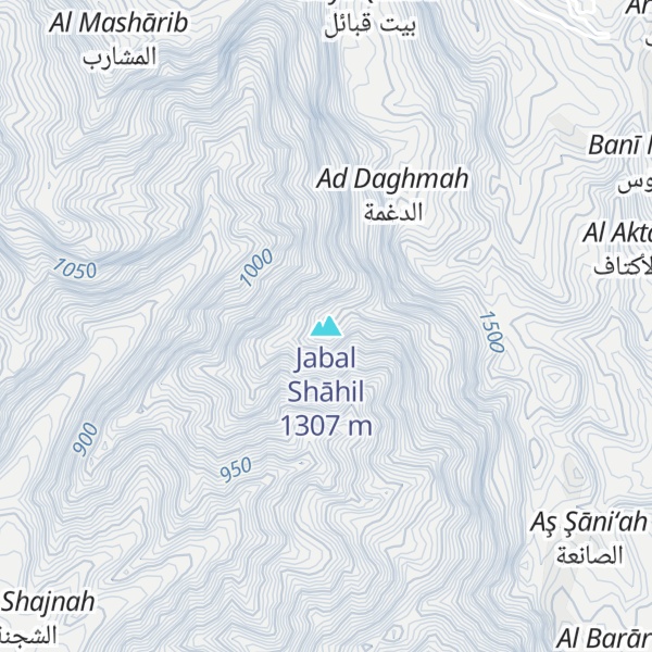 Map of Jabal Shāhil
