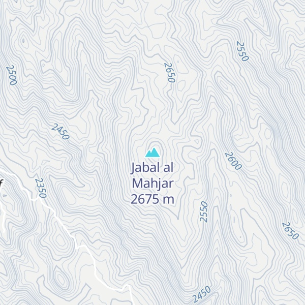 Map of Jabal al Mahjar
